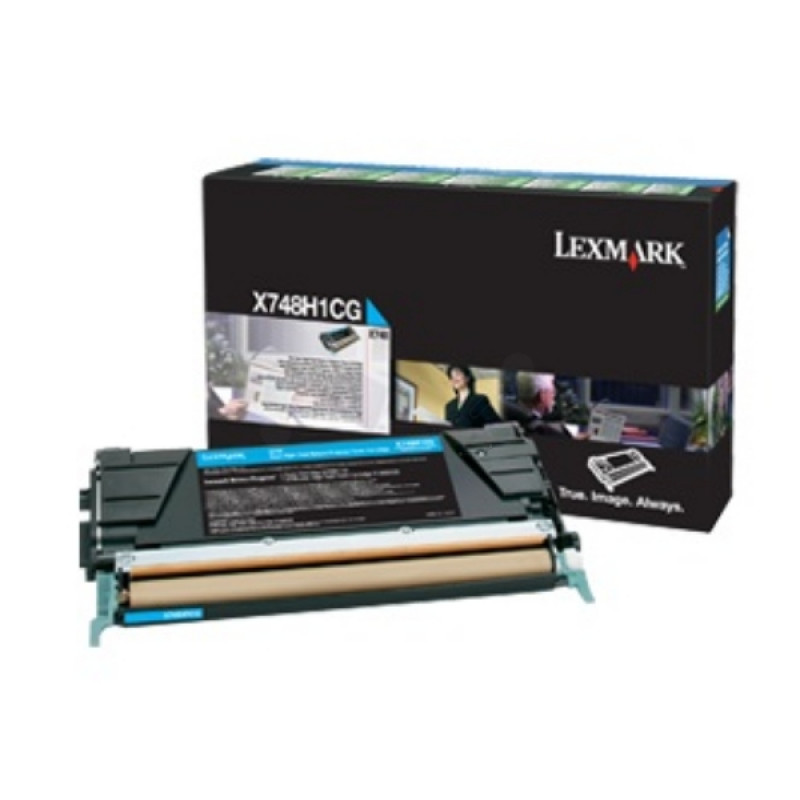 Lexmark X748H3CG tonerová kazeta pre X748de, X748dte, azúrová
