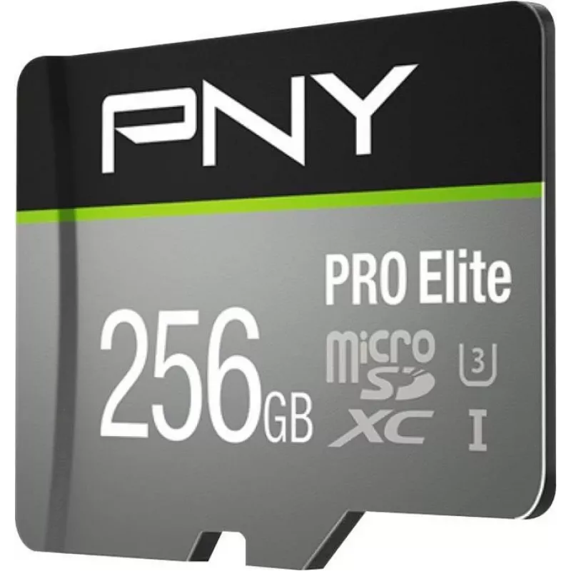 PNY PRO Elite P-SDU256V31100PRO-GE pamäťová karta microSDXC, 256 GB, UHS-I U3, A1, V30, s adaptérom SD