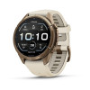 Garmin Fenix 9 Pro 010-04335-26 inteligentné hodinky, 43 mm, titán Autumn Gold, silikónový remienok krémový/francúzsky sivý