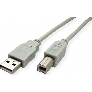 Secomp STANDARD kábel USB 2.0, typ A-B, béžový, 3 m
