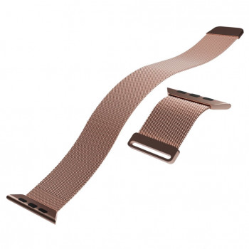 Puro Milanese PUMILAW40ROSE remienok z nehrdzavejúcej ocele pre Apple Watch 38/40/41 mm, ružový