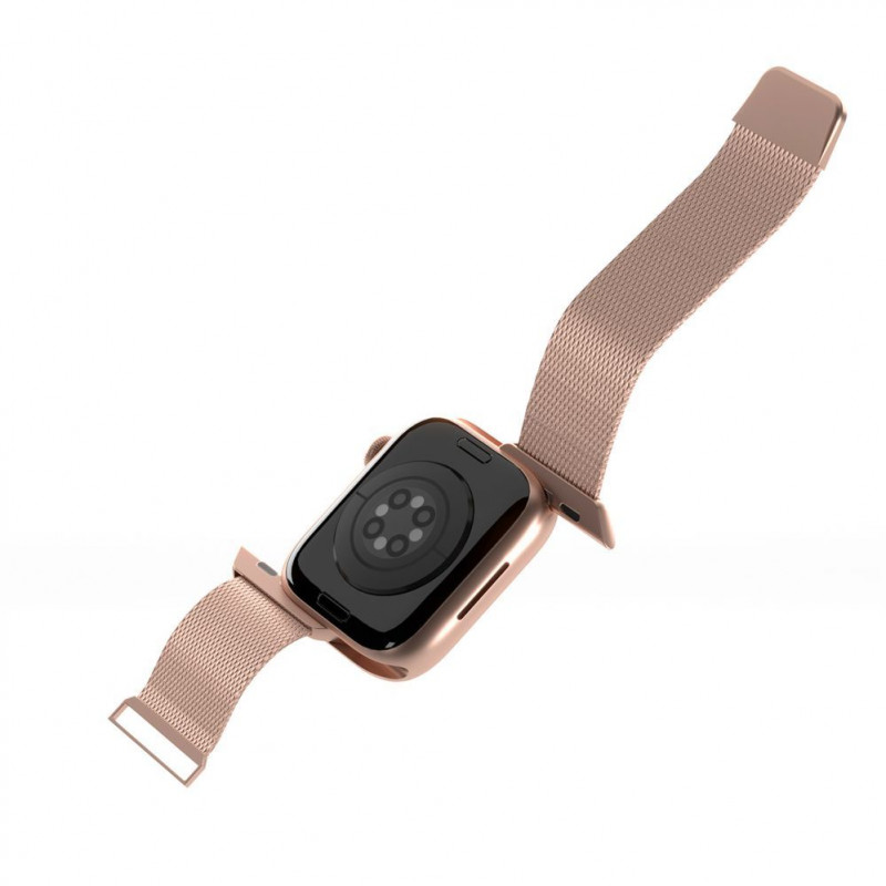 Puro Milanese PUMILAW40ROSE remienok z nehrdzavejúcej ocele pre Apple Watch 38/40/41 mm, ružový