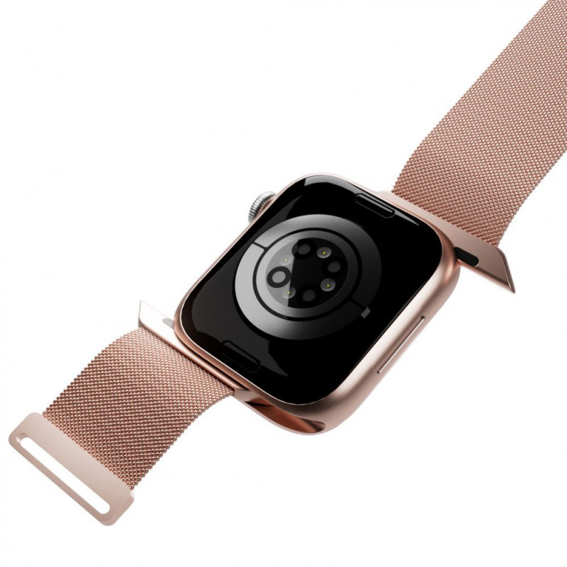 Puro Milanese PUMILAW40ROSE remienok z nehrdzavejúcej ocele pre Apple Watch 38/40/41 mm, ružový