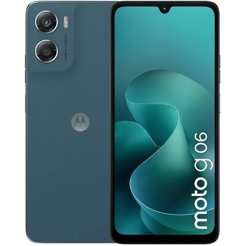 Motorola G06 smartfón, 4/128 GB, Dual SIM, Pantone Tapestry Blue, OEM