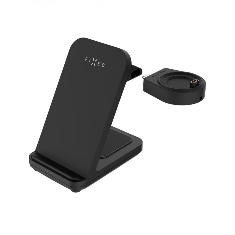 Fixed Powerstation for Garmin bezdrôtová nabíjačka 3v1, Qi, 18 W, čierna