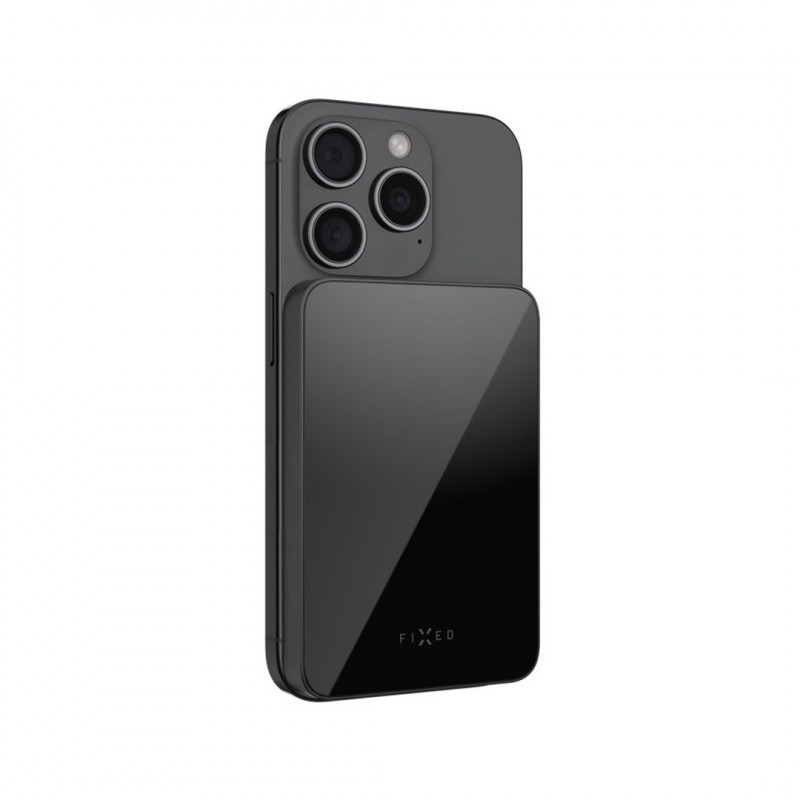 Fixed MagZen 10 Crystal externá batéria, Qi2, 10000 mAh, čierna