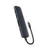 Epico 6in1 Alu USB-C rozbočovač, 8K, Midnight