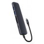 Epico 6in1 Alu Hub 8K USB-C rozbočovač, nebesky modrý