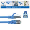 ACT FC2602 ultraflexibilný prepojovací kábel CAT6A S/FTP, 2 m, TPE, RJ45, s ochranou západky, modrý
