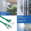 ACT FC2752 ultraflexibilný prepojovací kábel S/FTP CAT6A, 0,25 m, TPE, s ochranou proti zachytávaniu, zelený