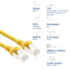ACT FC2800 prepojovací kábel S/FTP CAT6A, 0,5 m, TPE, ultraohybný, s ochranou proti zachyteniu, RJ45, žltý