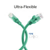 ACT FC1700 prepojovací kábel U/UTP CAT6A, TPE, ultraflexibilný, RJ45, 0,5 m, zelený