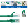 ACT FC1700 prepojovací kábel U/UTP CAT6A, TPE, ultraflexibilný, RJ45, 0,5 m, zelený
