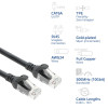 ACT FC1951 CAT6A U/UTP extra ohybný prepojovací sieťový kábel, 1,5 m, TPE, RJ45 s ochranou proti zachyteniu, čierny