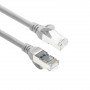 ACT FC2001 CAT6A S/FTP extra ohybný prepojovací sieťový kábel, 1 m, TPE, RJ45 s ochranou proti zachyteniu, sivý