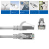ACT FC2001 CAT6A S/FTP extra ohybný prepojovací sieťový kábel, 1 m, TPE, RJ45 s ochranou proti zachyteniu, sivý