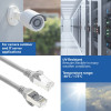 ACT FC2001 CAT6A S/FTP extra ohybný prepojovací sieťový kábel, 1 m, TPE, RJ45 s ochranou proti zachyteniu, sivý