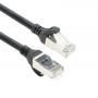 ACT FC2901 prepojovací kábel S/FTP CAT6A ultraflexibilný, TPE, s konektormi RJ45 bez zachytávania, 1 m, čierny