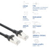 ACT FC2915 prepojovací kábel S/FTP CAT6A ultraflexibilný, TPE, s konektormi RJ45 bez zachytávania, 15 m, čierny