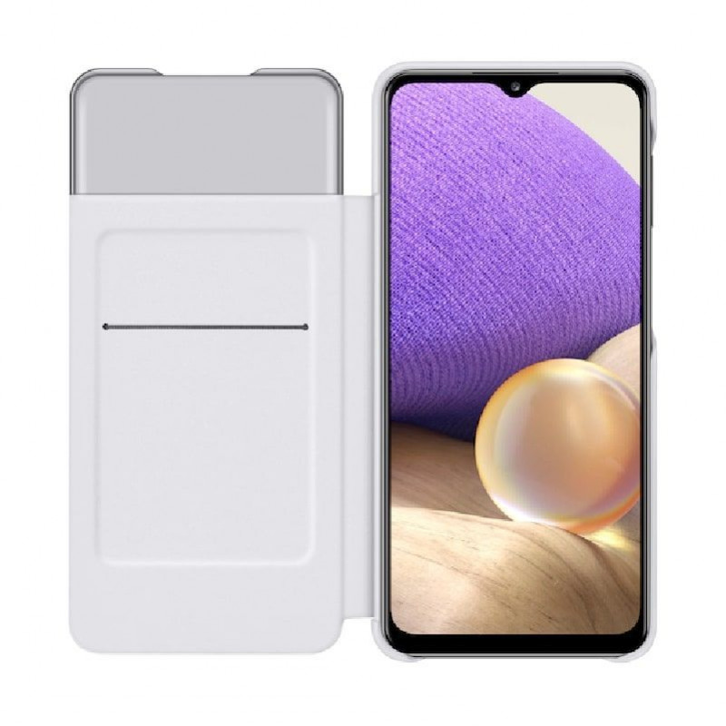 Samsung Smart S View Wallet Cover puzdro pre Galaxy A32 5G, biele