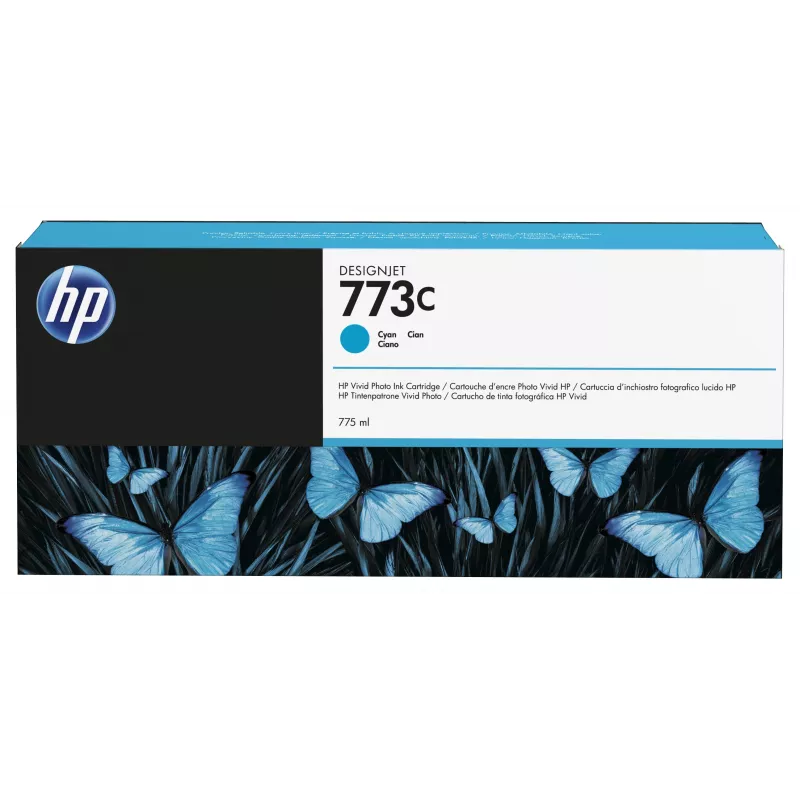 HP 773C C1Q42A atrament pre DesignJet Z6600, Z6610, Z6800, Z6810, azúrový