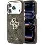 Guess 4G & Big Strass Logo puzdro pre iPhone 18 Pro / 17 Pro, hnedé