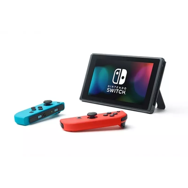 Nintendo Switch (nový prepracovaný model) prenosná herná konzola, čierna / modrá / červená, 15,8 cm (6,2 palca), 32 GB, Wi-Fi