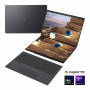 Asus Zenbook Duo UX8407AA-SN094X 14-palcový notebook, dotykový displej OLED, Intel Core Ultra 9 378H, 32 GB LPDDR5X, SSD 2000 GB, Windows 11 Home, Moher Gray
