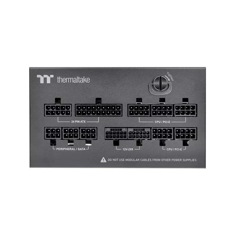 Thermaltake Dockpower FI 1200W počítačový zdroj, 80 PLUS Gold, ATX 3.1, čierny