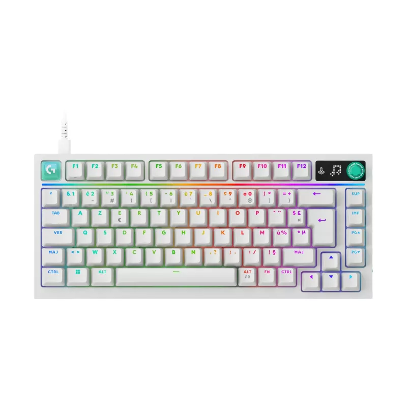 Klávesnica Logitech G316 X 75, 920-014315, biela, FR