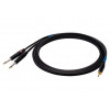 SSQ MIJM3 SS-1815 audio kábel, stereo jack 3,5 mm – 2x mono jack 6,3 mm, 3 m, čierny