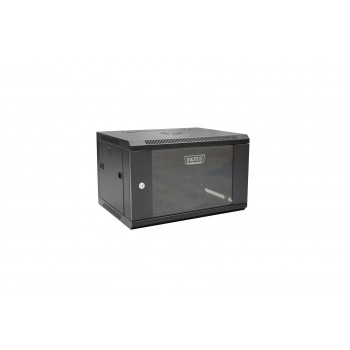 Nástenný rack Digitus DN-W19 06U/450/B 6U, čierny