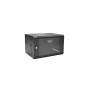 Nástenný rack Digitus DN-W19 06U/450/B 6U, čierny