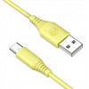 Silikónový kábel Tellur TLL155400 USB na Type-C, 3A, 1 m, žltý