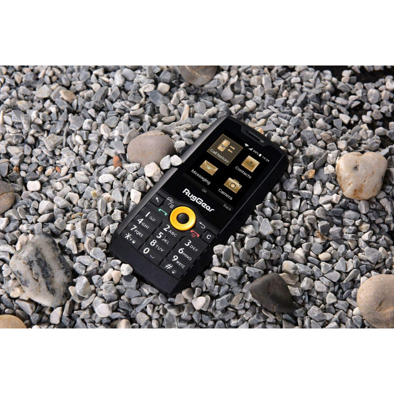 RugGear RG150 odolný tlačidlový telefón, Dual SIM, čierny