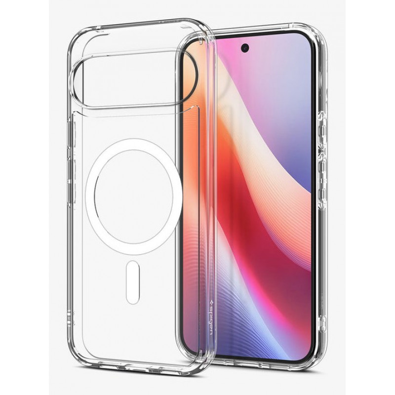 Spigen Ultra Hybrid MagSafe puzdro pre Google Pixel 10 Pro / Pixel 10, priehľadné biele