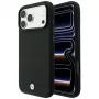 Puzdro BMW Kevlar Metal Logo MagSafe na iPhone 18 Pro Max / 17 Pro Max, čierne