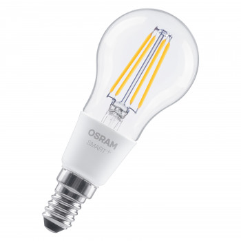 Osram SMART+ Matter Filament Classic P40 827 inteligentná žiarovka, stmievateľná, E14, 4 W, teplá biela, Wi-Fi