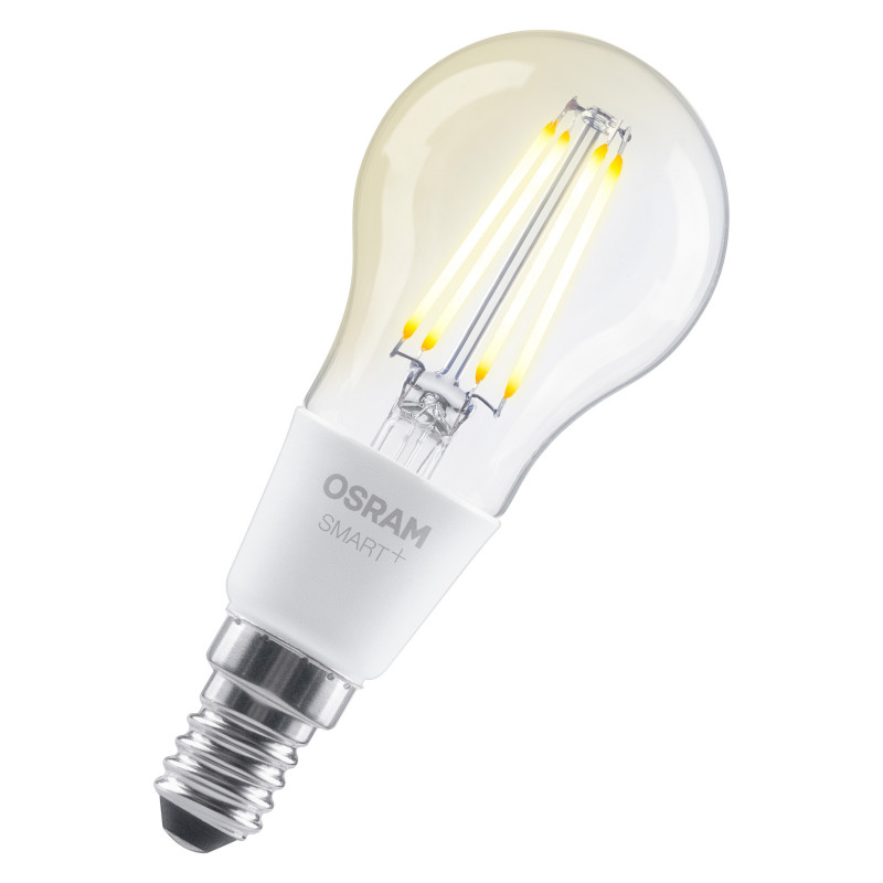Osram SMART+ Matter Filament Classic P40 827 inteligentná žiarovka, stmievateľná, E14, 4 W, teplá biela, Wi-Fi