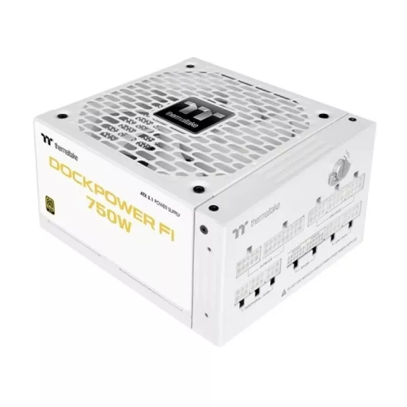 Thermaltake Dockpower FI 750W počítačový zdroj, 80 PLUS Gold, modulárny, biely