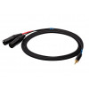 SSQ MIXLR1 SS-1816 audio kábel, stereo jack 3,5 mm – 2x XLR, 1 m, čierny