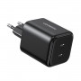 Ugreen X526 nabíjačka 45 W, 2 x USB-C, GaN, čierna