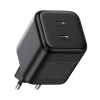Ugreen X526 nabíjačka 45 W, 2 x USB-C, GaN, čierna