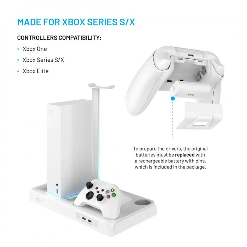 Fixed FIXXB-MCS-WH multifunkčná stanica pre Xbox Series X/S, biela