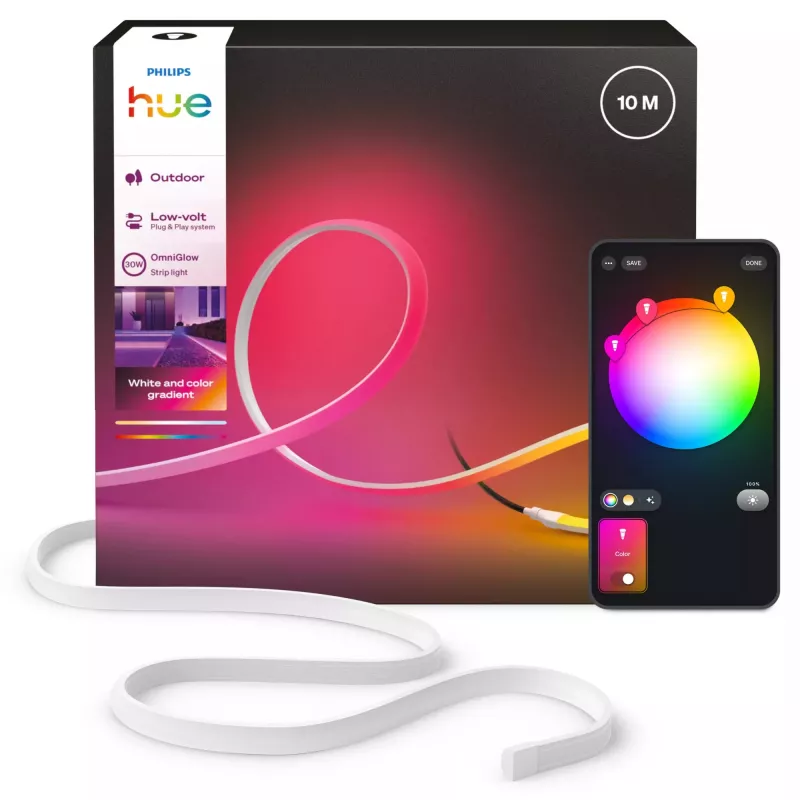 Philips Hue OmniGlow vonkajší svetelný pás, 10 m, EU