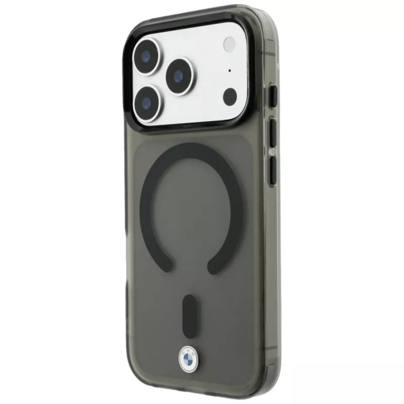 BMW BMW001310 puzdro na iPhone 18 Pro / 17 Pro, M IML Frosted Metal Logo & Trims, MagSafe, čierne