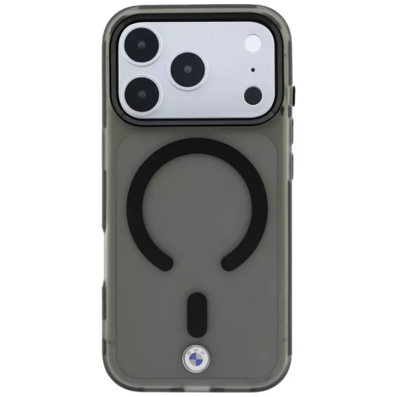 BMW BMW001310 puzdro na iPhone 18 Pro / 17 Pro, M IML Frosted Metal Logo & Trims, MagSafe, čierne
