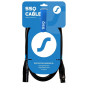 SSQ DMX1 SS-1838 kábel XLR samec - XLR samica, 1 m, čierny
