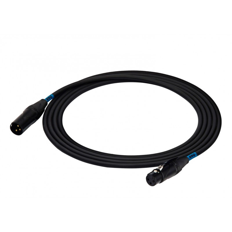 SSQ DMX1 SS-1838 kábel XLR samec - XLR samica, 1 m, čierny