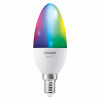 Osram SMART+ MATTER Multicolor Classic B40 inteligentná žiarovka, E14, 4,9 W, RGBW, Wi-Fi